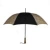parapluie antibourasque kiplay noir ouvert