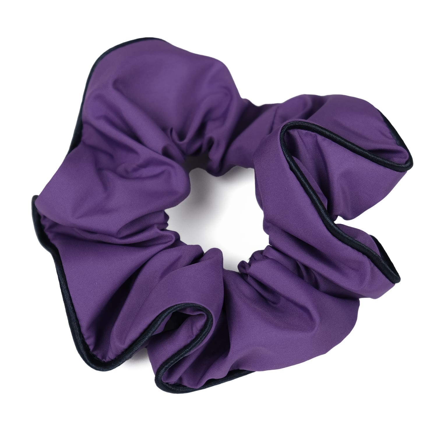 Chouchou upcyclé violet Le Parapluie de Cherbourg en collaboration avec Atelier Boivin Paris