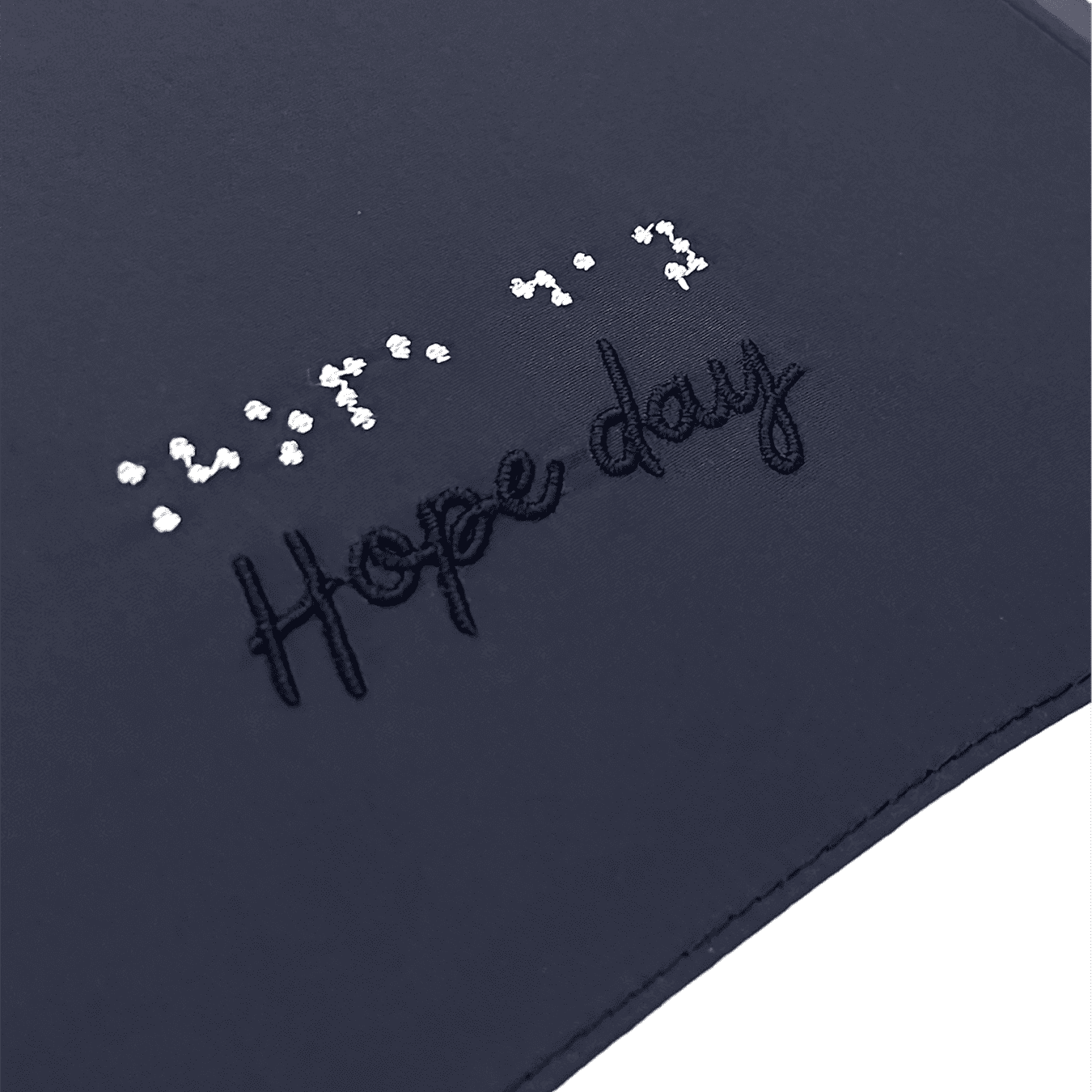 Hope Day navy blue logo embroidery